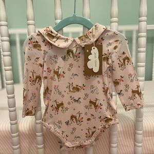 Angel Dear Peter Pan collar bodysuit NWT